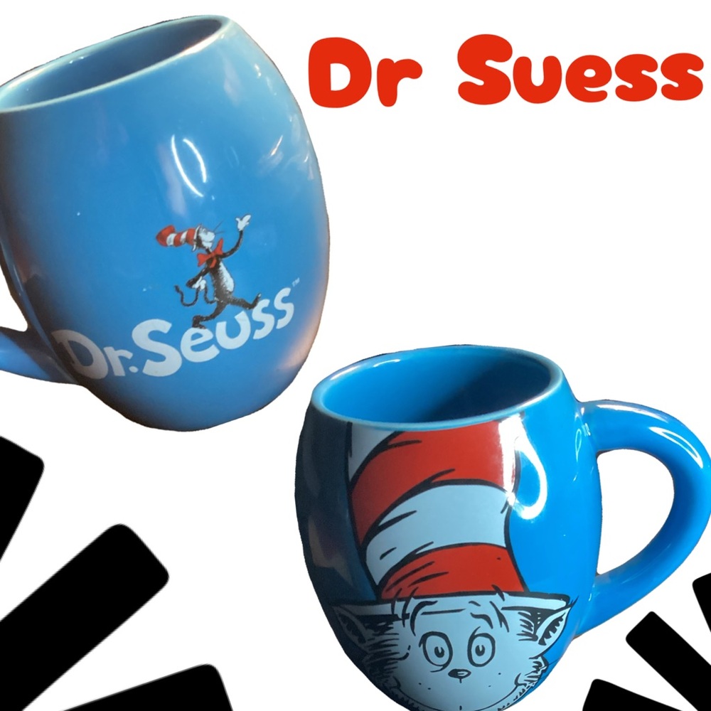 Dr. Seuss Bright Blue Cat in the Hat Kid/Adult Mug